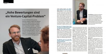 Hohe Bewertungen sind
ein Venture-Capital-Problem.